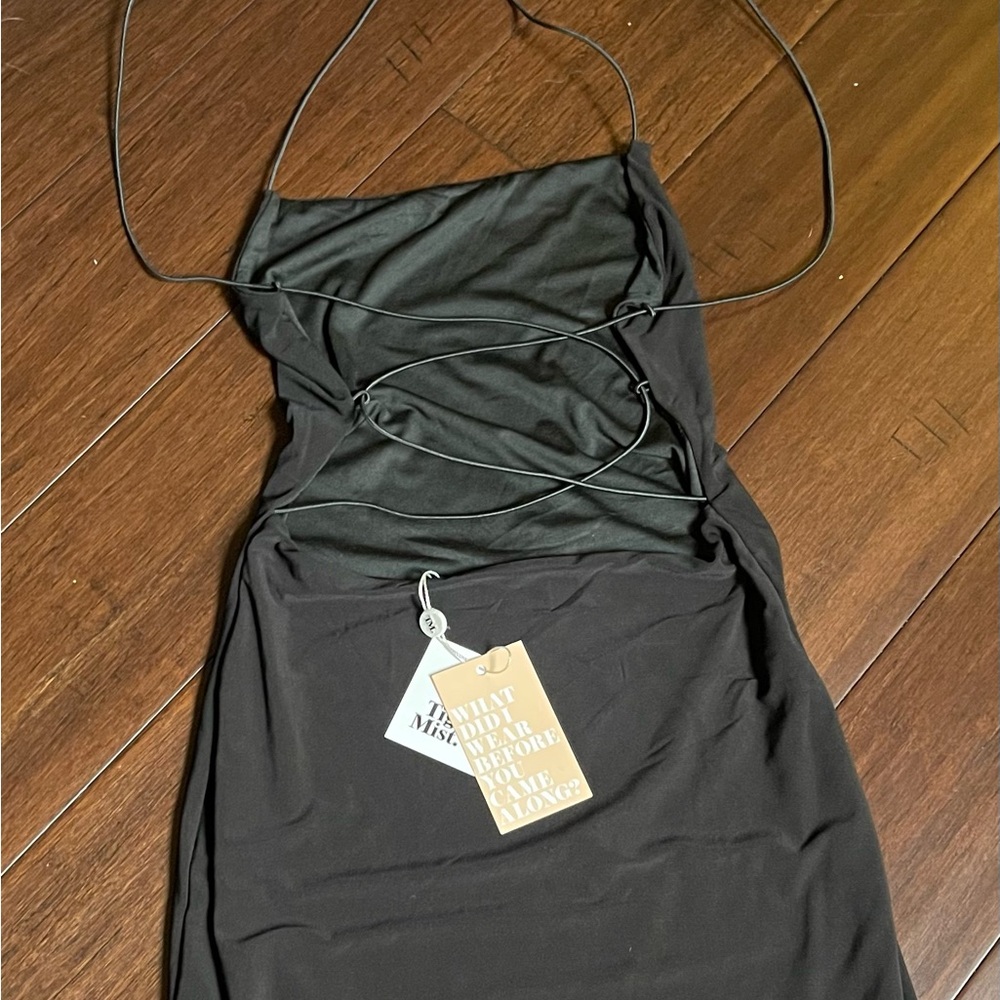 NWT - Tiger Mist Black Backless Dress - Picture 3 of 6